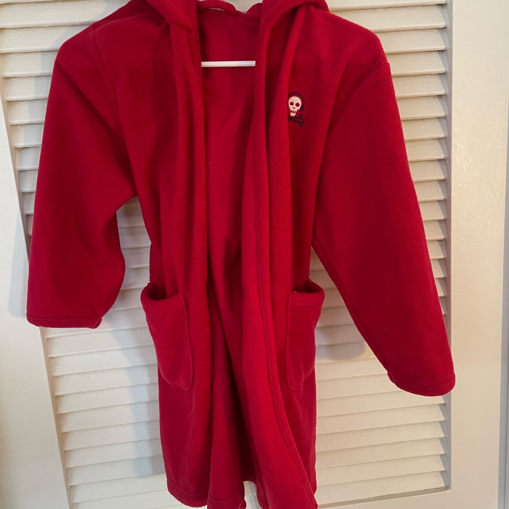 GAP Kids Red Hooded Pajama Robe